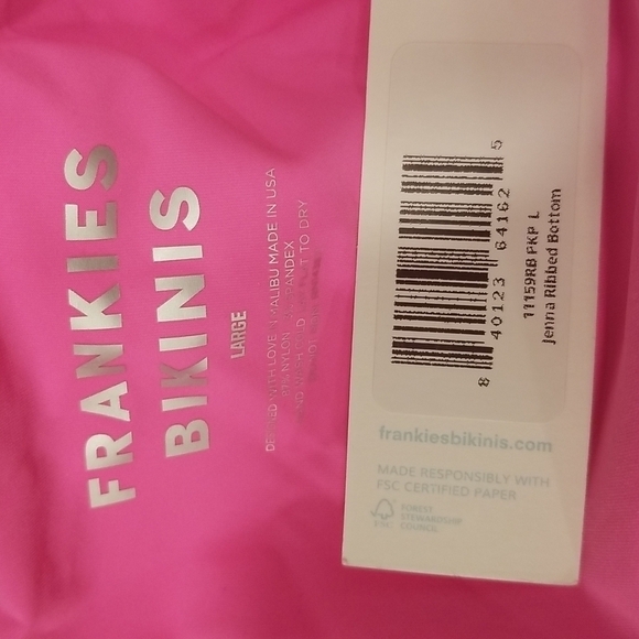 💕FRANKIE'S💕 Ribbed Bikini (Tolly Underwire Top + Jenna High Waist Bottoms) M/L - Picture 9 of 9